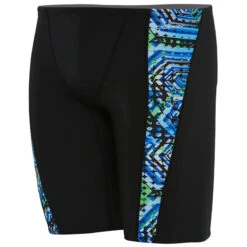 Dolfin - Reliance Hive Spliced Jammer (Blue/Green) -Swim and Beyond dolfin reliance hive spliced jammer blue green 3