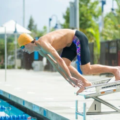 Dolfin - Reliance Hive Spliced Jammer (Multi Royal) -Swim and Beyond dolfin reliance hive spliced jammer multi royal 5