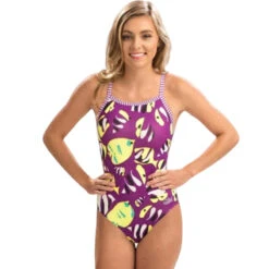 Dolfin Uglies - Fish Tales V-2 Back One Piece Swimsuit