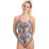 Dolfin Uglies - Hyper Tropic Double Strap Open Keyhole Back Swimsuit