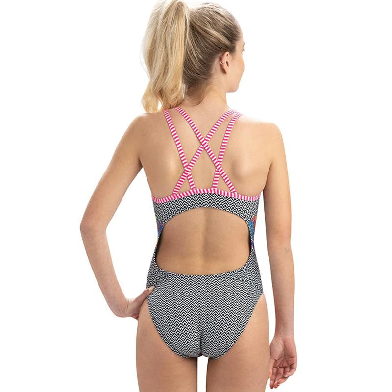 Dolfin Uglies - Hyper Tropic Double Strap Open Keyhole Back Swimsuit 2 Dolfin Uglies - Hyper Tropic Double Strap Open Keyhole Back Swimsuit - Image 2