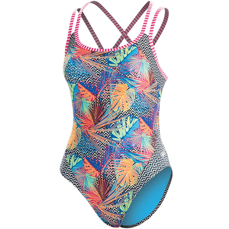 Dolfin Uglies - Hyper Tropic Double Strap Open Keyhole Back Swimsuit 3 Dolfin Uglies - Hyper Tropic Double Strap Open Keyhole Back Swimsuit - Image 3