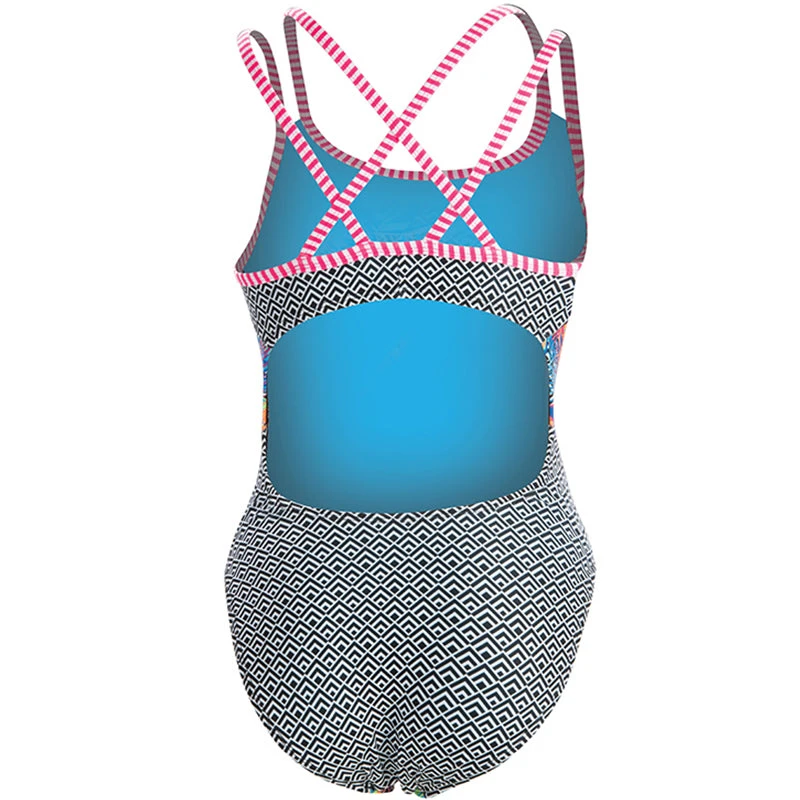 Dolfin Uglies - Hyper Tropic Double Strap Open Keyhole Back Swimsuit 4 Dolfin Uglies - Hyper Tropic Double Strap Open Keyhole Back Swimsuit - Image 4