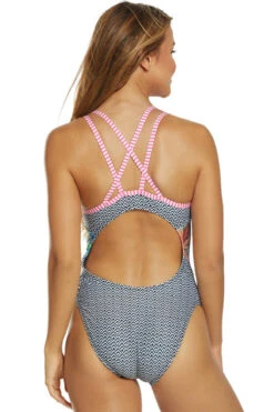 Dolfin Uglies - Hyper Tropic Double Strap Open Keyhole Back Swimsuit 18 Dolfin Uglies - Hyper Tropic Double Strap Open Keyhole Back Swimsuit -Swim and Beyond dolfin uglies hyper tropic double strap open keyhole back swimsuit 7