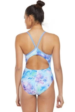 Dolfin Uglies - Tempest Blue V-2 Back One Piece Swimsuit -Swim and Beyond dolfin uglies tempest blue v 2 back ladies one piece 480 6