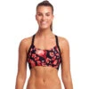 Funkita - Acacia Rose - Ladies Hold Steady Crop Top