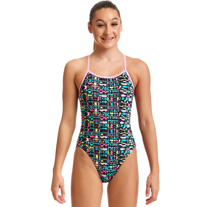 Funkita - Alien Code - Girls Single Strap One Piece 1 Funkita - Alien Code - Girls Single Strap One Piece