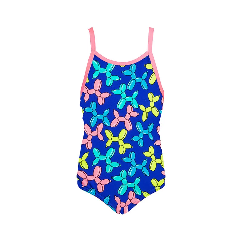Funkita - Balloon Dog - Toddler Girls Printed One Piece 2 Funkita - Balloon Dog - Toddler Girls Printed One Piece - Image 2