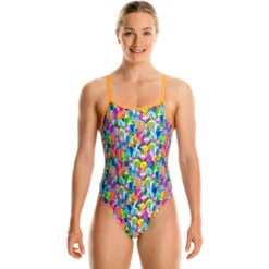 Funkita - Bang Bang Budgie - Girls Single Strap One Piece