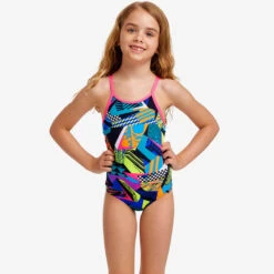 Funkita - Bel Air Beats - Toddler Girls Printed One Piece -Swim and Beyond funkita bel air beats toddler girls printed one piece 4