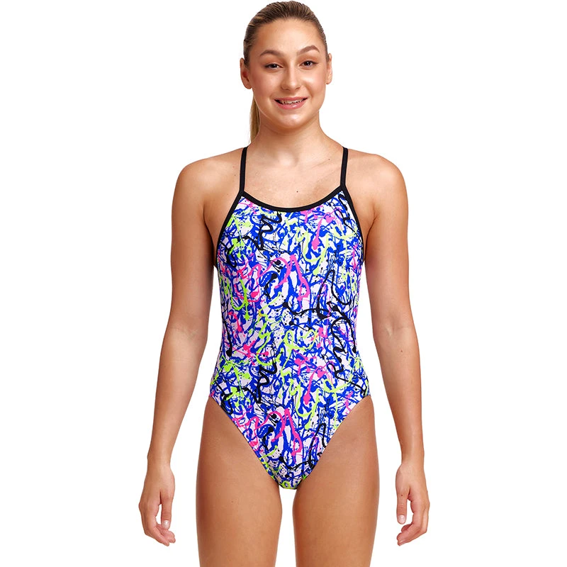 Funkita - Big Squig - Girls Single Strap One Piece 1 Funkita - Big Squig - Girls Single Strap One Piece