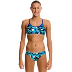 Funkita - Blue Steel - Girls Racerback Two Piece