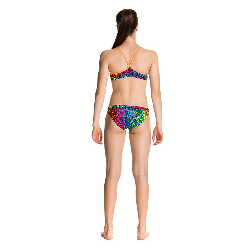 Funkita - Mosaic Magic - Girls Racerback Two Piece 3 Funkita - Mosaic Magic - Girls Racerback Two Piece - Image 3
