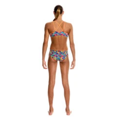 Funkita - Stacked Up - Girls Criss Cross Two Piece -Swim and Beyond funkita bikini girls swimwear stacked up criss cross two piece 3