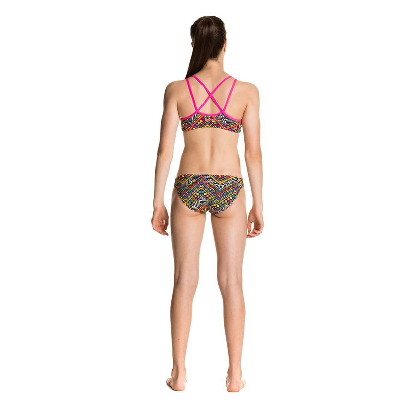 Funkita - Wild Fire - Girls Criss Cross Back Two Piece 3 Funkita - Wild Fire - Girls Criss Cross Back Two Piece - Image 3