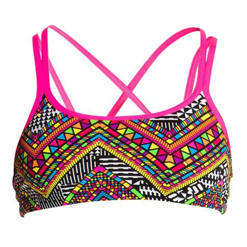 Funkita - Wild Fire - Ladies Bikini Criss Cross Top 2 Funkita - Wild Fire - Ladies Bikini Criss Cross Top - Image 2