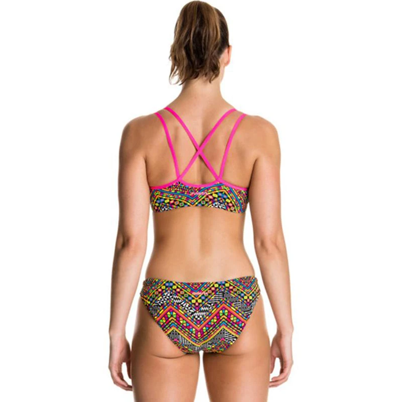 Funkita - Wild Fire - Ladies Bikini Criss Cross Top 5 Funkita - Wild Fire - Ladies Bikini Criss Cross Top - Image 5