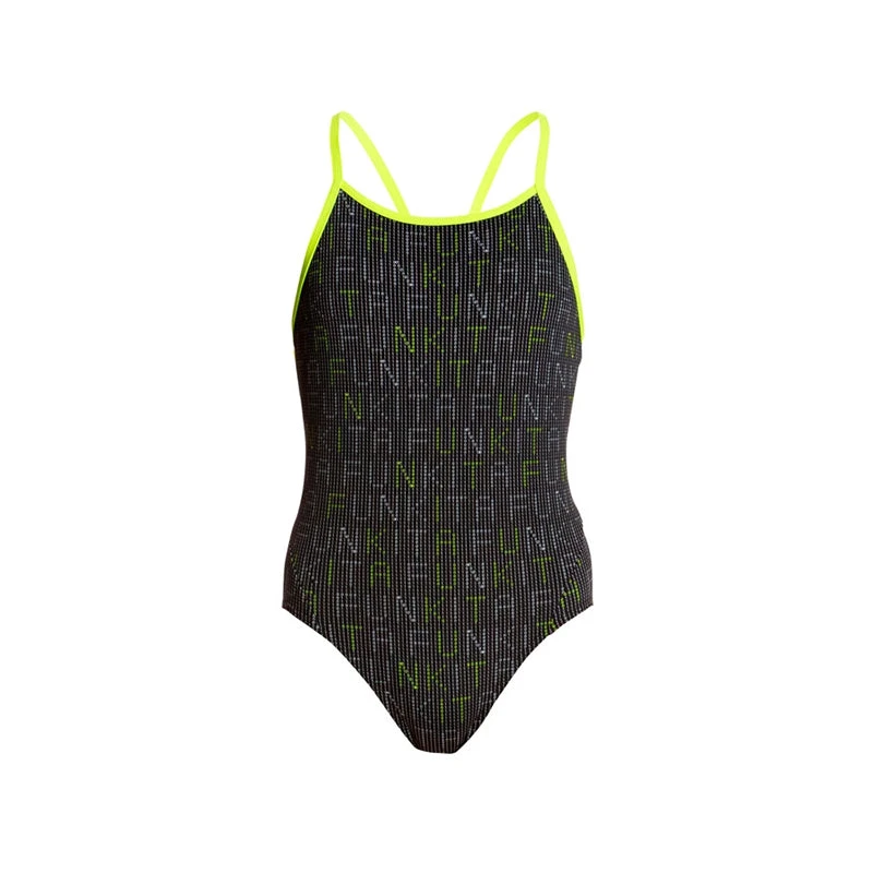 Funkita - Binary Babe - Girls Diamond Back One Piece 2 Funkita - Binary Babe - Girls Diamond Back One Piece - Image 2