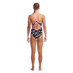 Funkita - Black Swan - Girls Diamond Back One Piece -Swim and Beyond funkita black swan girls diamond back one piece 3