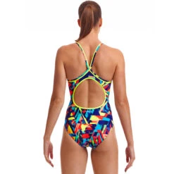 Funkita - Blocked Bars - Ladies Diamond Back One Piece -Swim and Beyond funkita blocked bars ladies diamond back one piece 3
