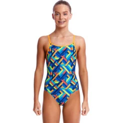 Funkita - Boarded Up - Girls Diamond Back One Piece