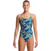 Funkita - Boarded Up - Ladies Diamond Back One Piece