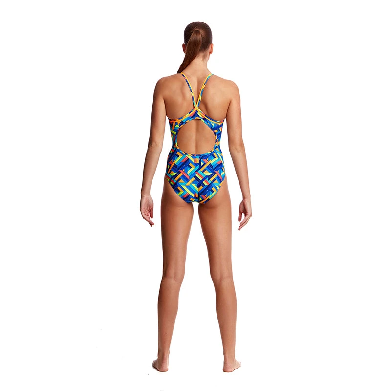 Funkita - Boarded Up - Ladies Diamond Back One Piece 3 Funkita - Boarded Up - Ladies Diamond Back One Piece - Image 3