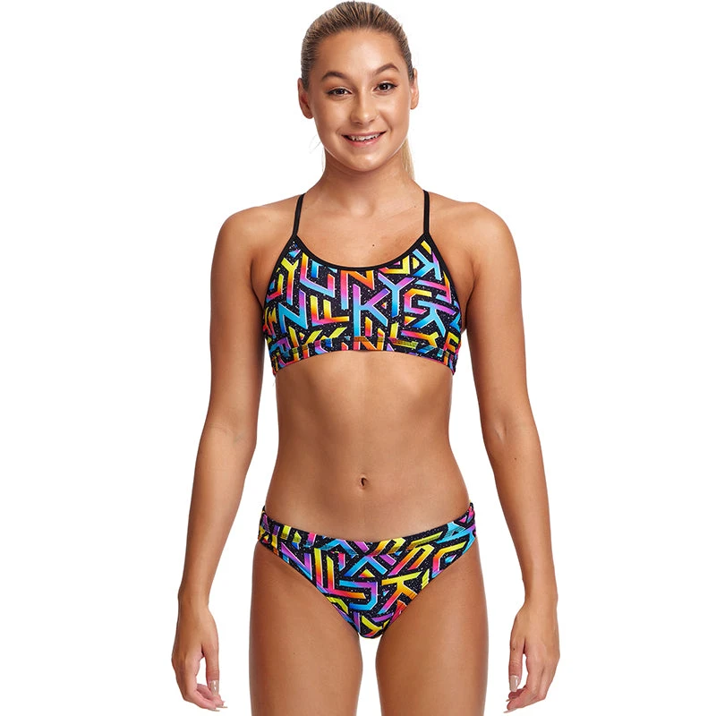 Funkita - Brand Galaxy - Girls Racerback Two Piece 1 Funkita - Brand Galaxy - Girls Racerback Two Piece