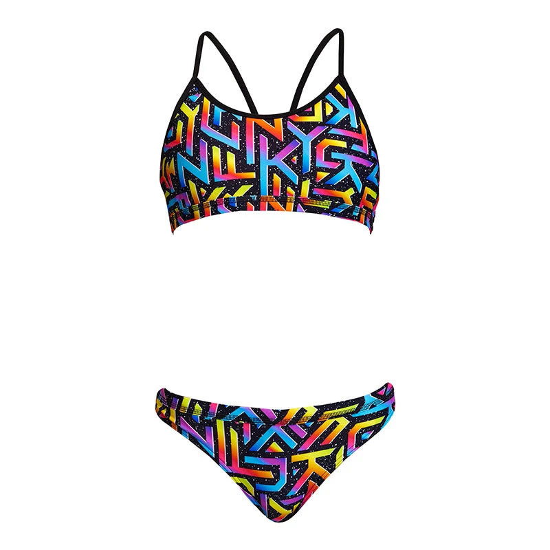 Funkita - Brand Galaxy - Girls Racerback Two Piece 2 Funkita - Brand Galaxy - Girls Racerback Two Piece - Image 2
