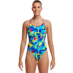 Funkita - Brushed Up - Ladies Diamond Back One Piece