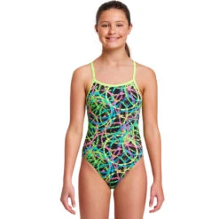 Funkita - Burnouts - Girls Single Strap One Piece