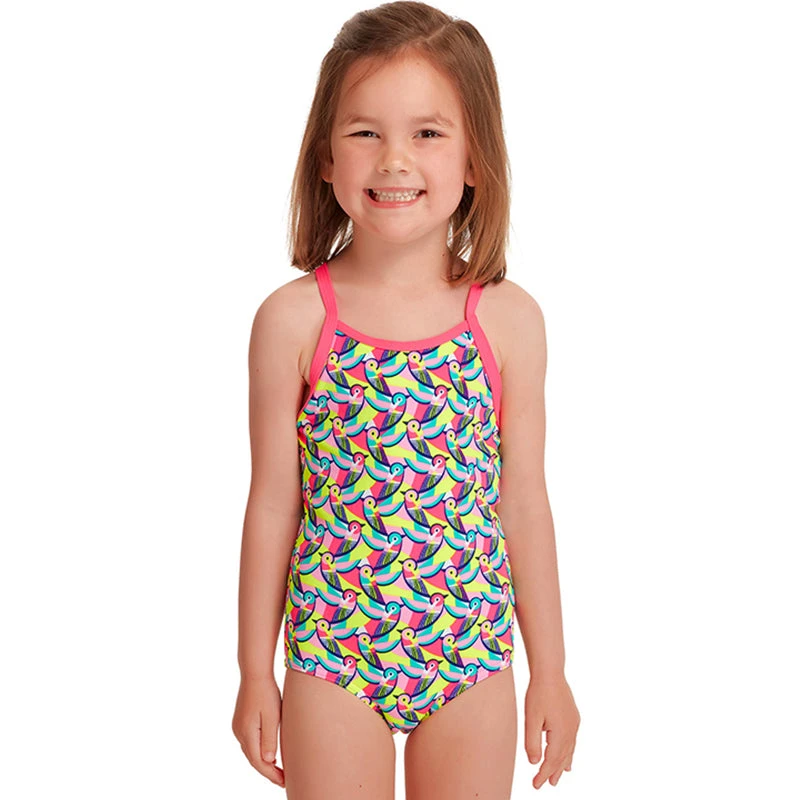 Funkita - Bye Birdie - Toddler Girls Printed One Piece 1 Funkita - Bye Birdie - Toddler Girls Printed One Piece
