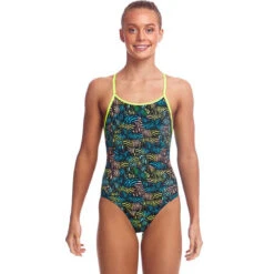 Funkita - Colour Run - Girls Eco Diamond Back One Piece