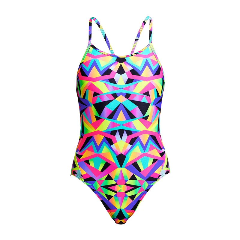 Funkita - Crystal Eyes - Girls Diamond Back One Piece 2 Funkita - Crystal Eyes - Girls Diamond Back One Piece - Image 2