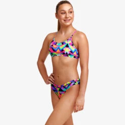 Funkita - Crystal Eyes - Girls Racerback Two Piece -Swim and Beyond funkita crystal eyes girls racerback two piece 5