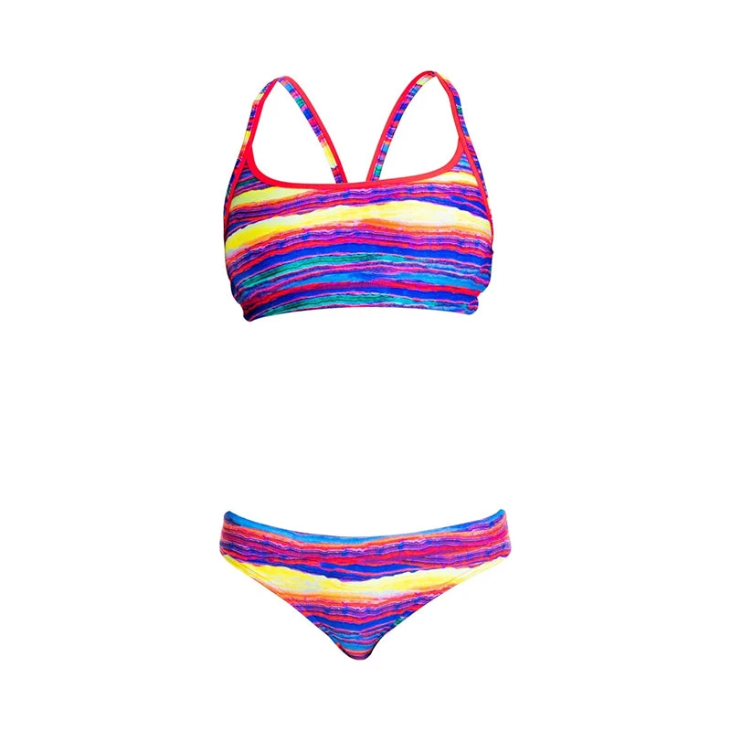 Funkita - Crystal Wave - Girls Racerback Two Piece 2 Funkita - Crystal Wave - Girls Racerback Two Piece - Image 2