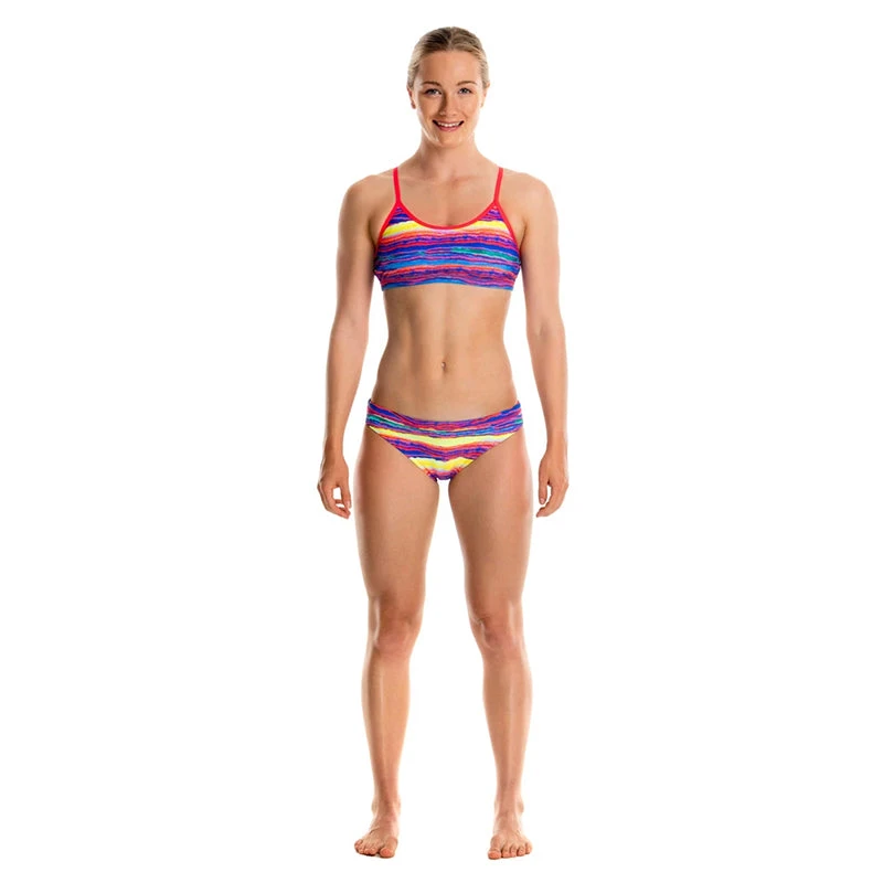 Funkita - Crystal Wave - Girls Racerback Two Piece 4 Funkita - Crystal Wave - Girls Racerback Two Piece - Image 4