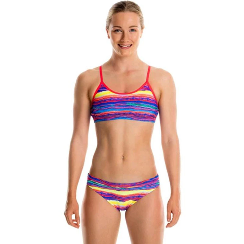 Funkita - Crystal Wave - Girls Racerback Two Piece 1 Funkita - Crystal Wave - Girls Racerback Two Piece