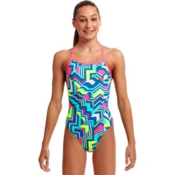 Funkita - Cut Lines - Girls Tie Me Tight One Piece