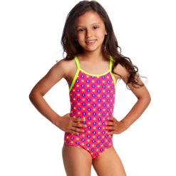 Funkita - Daisy Dots - Toddlers Girls One Piece -Swim and Beyond funkita daisy dots toddlers girls one piece swimsuit 3