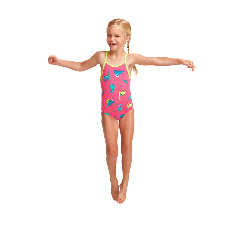 Funkita - Dancing Dino - Toddler Girls Printed One Piece 5 Funkita - Dancing Dino - Toddler Girls Printed One Piece - Image 5