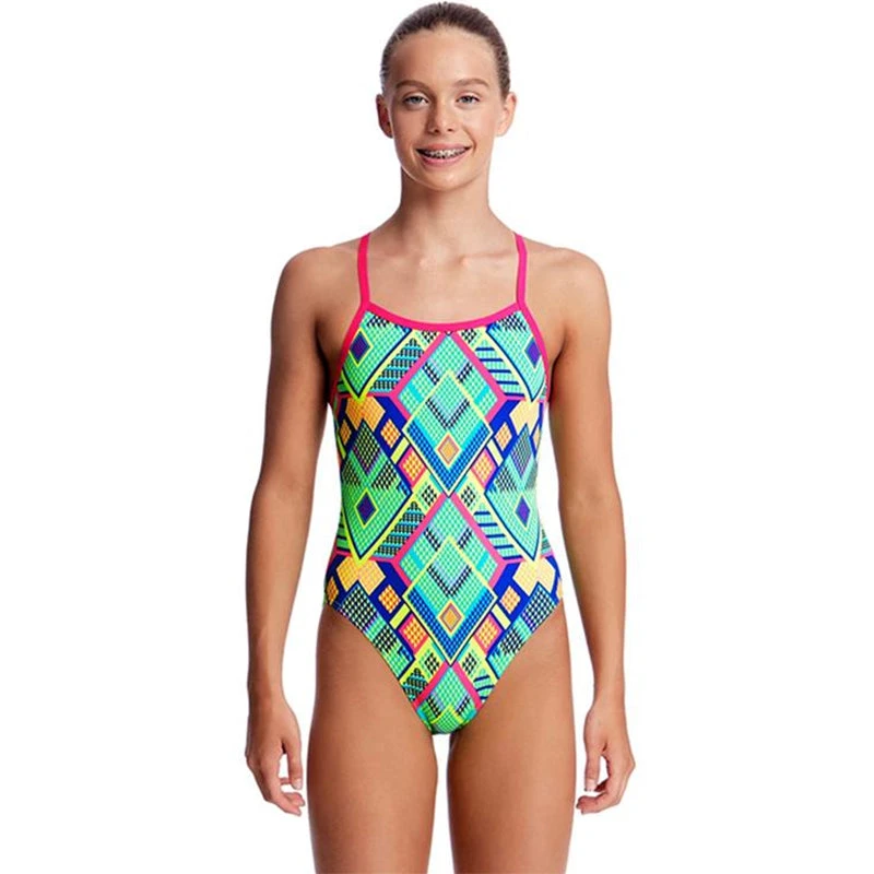 Funkita - Diamond Fire - Girls Single Strap One Piece 1 Funkita - Diamond Fire - Girls Single Strap One Piece