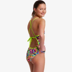 Funkita - Donut Delight - Girls Tie Me Tight One Piece -Swim and Beyond funkita donut delight girls tie me tight one piece 4