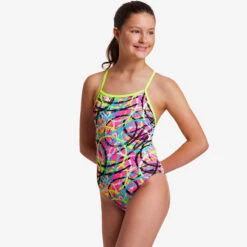 Funkita - Donut Delight - Girls Tie Me Tight One Piece -Swim and Beyond funkita donut delight girls tie me tight one piece 5