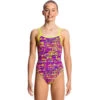 Funkita - Dotty Dash - Girls Single Strap One Piece