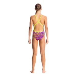 Funkita - Dotty Dash - Girls Single Strap One Piece -Swim and Beyond funkita dotty dash single strap girls swimsuit 3