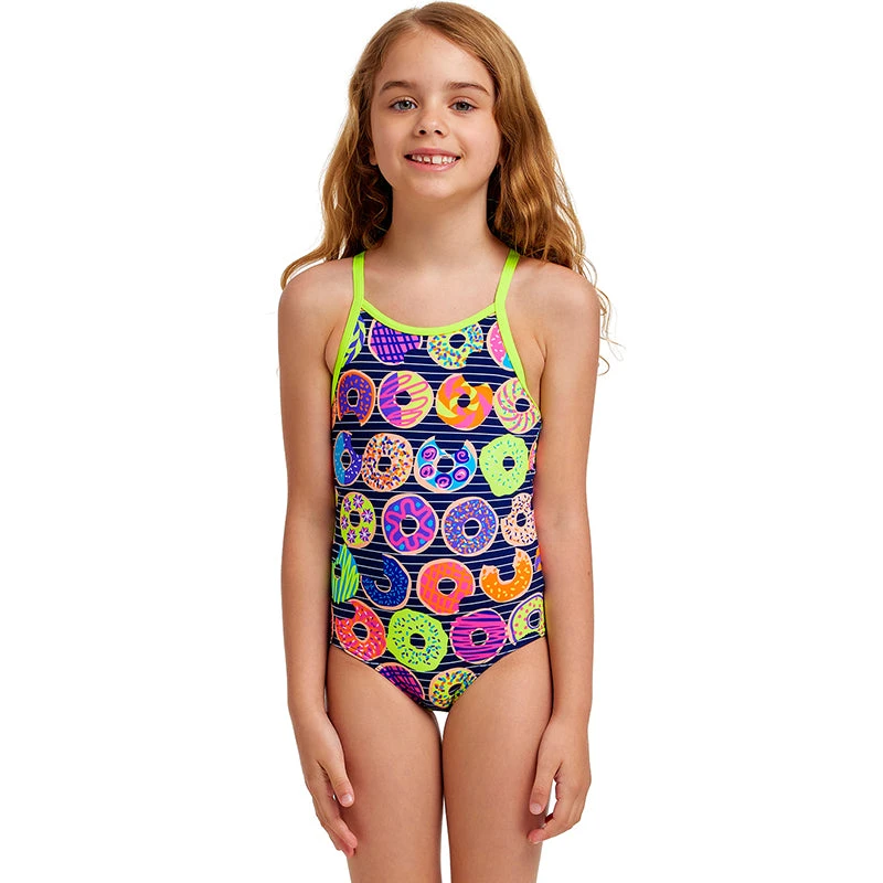 Funkita - Dunking Donuts - Toddlers Girls Printed One Piece 1 Funkita - Dunking Donuts - Toddlers Girls Printed One Piece