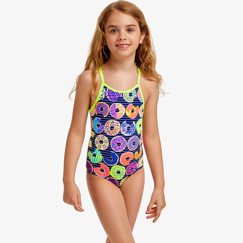 Funkita - Dunking Donuts - Toddlers Girls Printed One Piece 3 Funkita - Dunking Donuts - Toddlers Girls Printed One Piece - Image 3