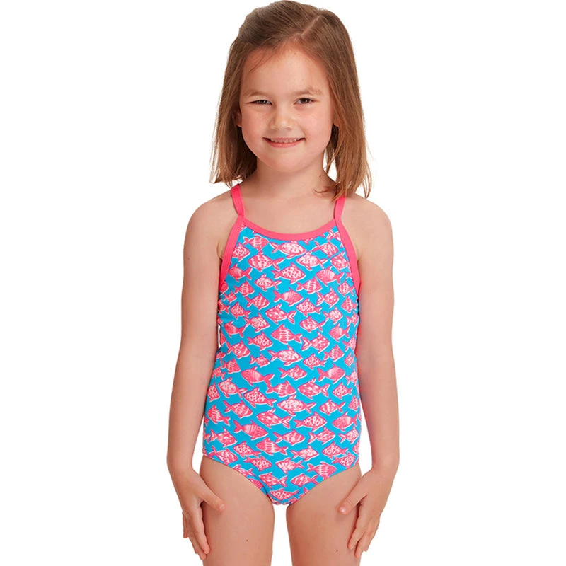 Funkita - Fancy Fish - Toddler Girls Printed One Piece 1 Funkita - Fancy Fish - Toddler Girls Printed One Piece