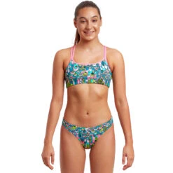 Funkita - Feather Fairy - Girls Criss Cross Two Piece